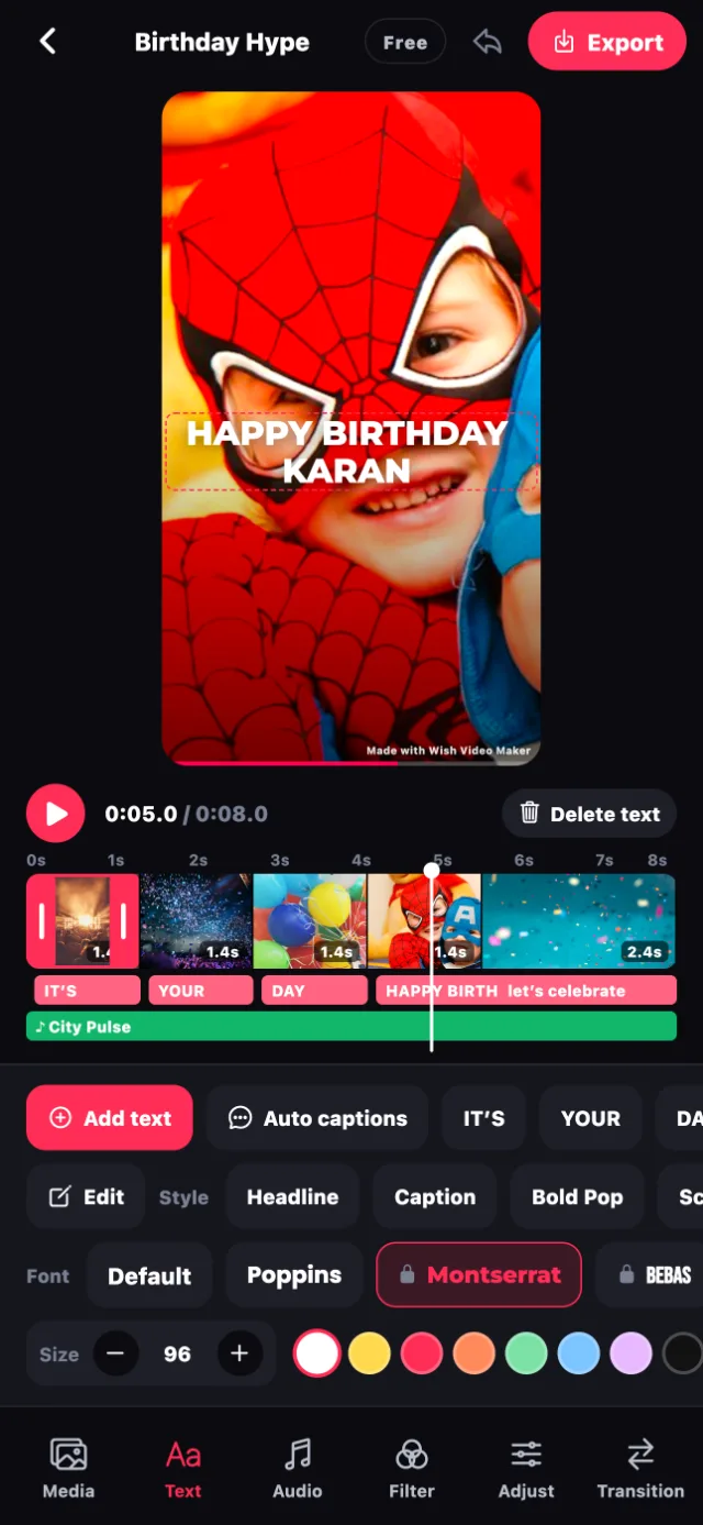 Festival templates